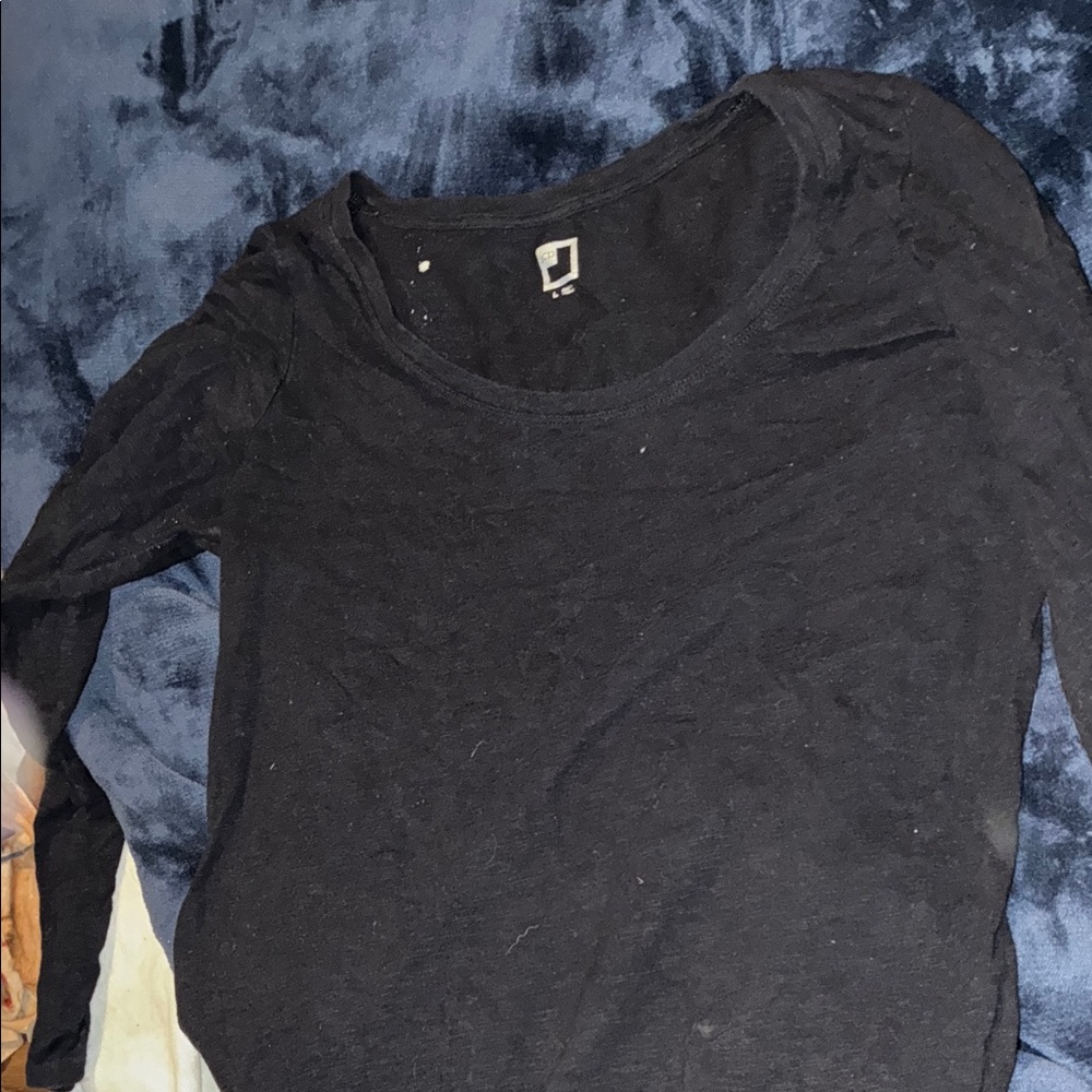 JCPenney Women's Black Long Sleeve Top